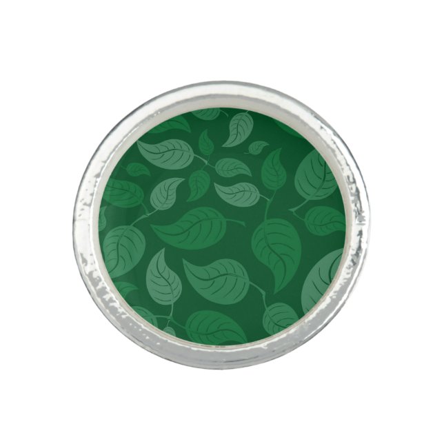Green leaves ring (Front)