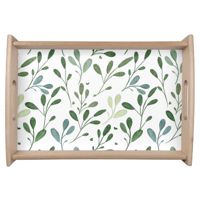 Green leaves serving tray (Front)