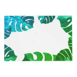 Green Leaves Tropical Summer Vibes Placemat