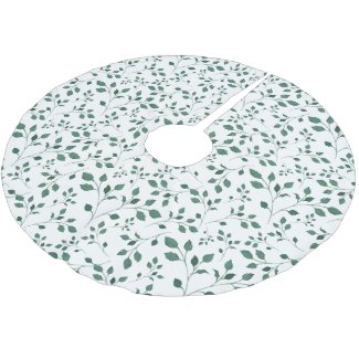 Green leaves watercolor Pattern | Christmas