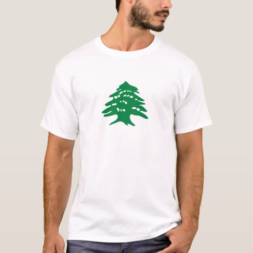 Green Lebanon Cedar Tree T_Shirt