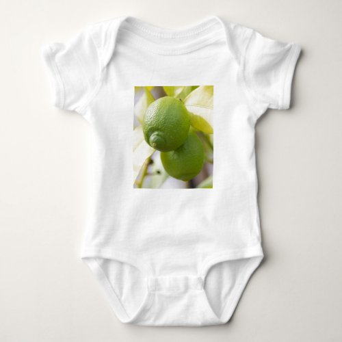 green lemon baby bodysuit