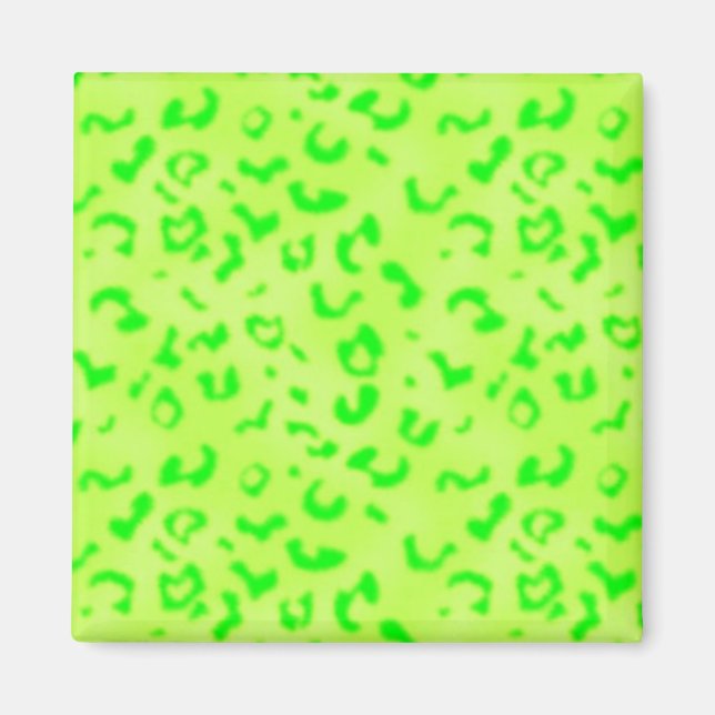 Green Leopard Magnet (Front)