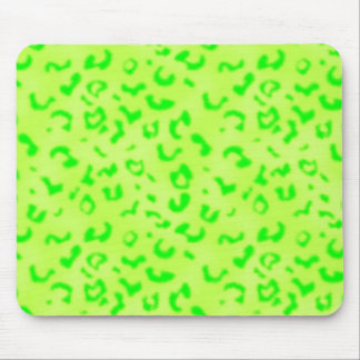 Green Leopard Mouse Pad