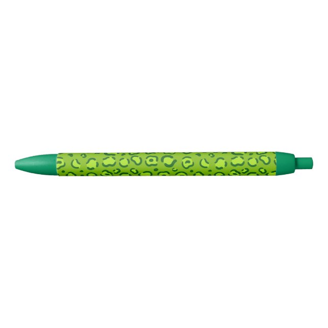 Green Leopard Print Pen (Front)