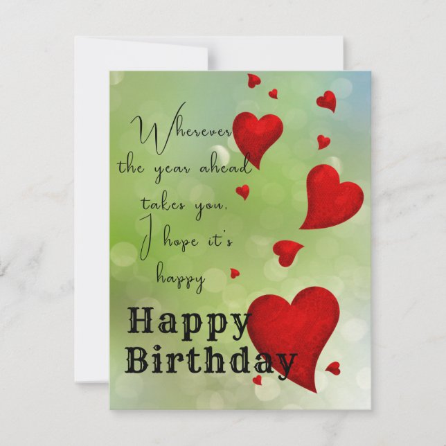 Green Letter Card (Front)