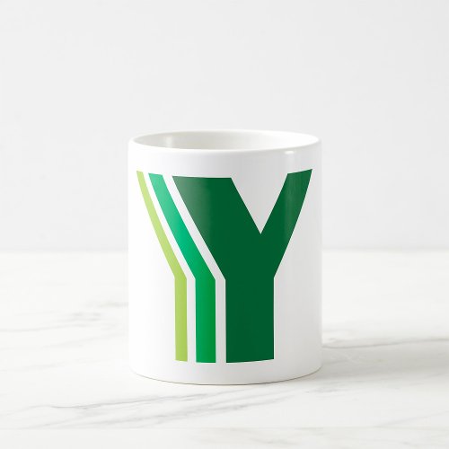Green Letter Y Coffee Mug