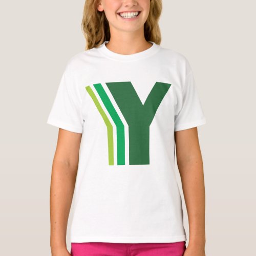 Green Letter Y T_Shirt