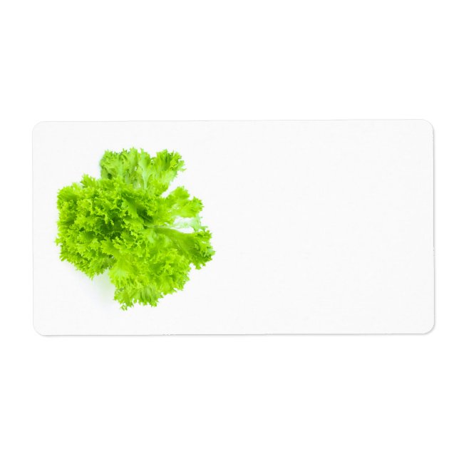 Green lettuce label (Front)