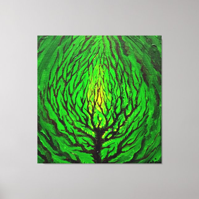 Green life canvas print (Front)