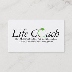 Green Life Coach Spiritual Counseling Guidance Business Card