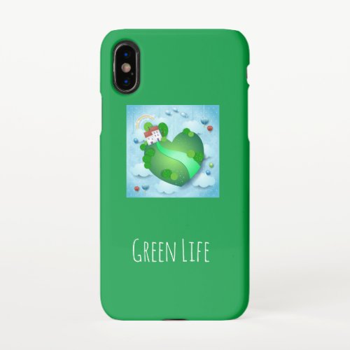 Green Life iPhone X Case