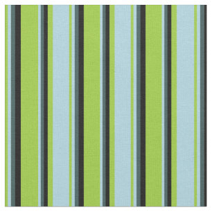 Green, Light Blue, Dark Slate Gray, and Black Fabric