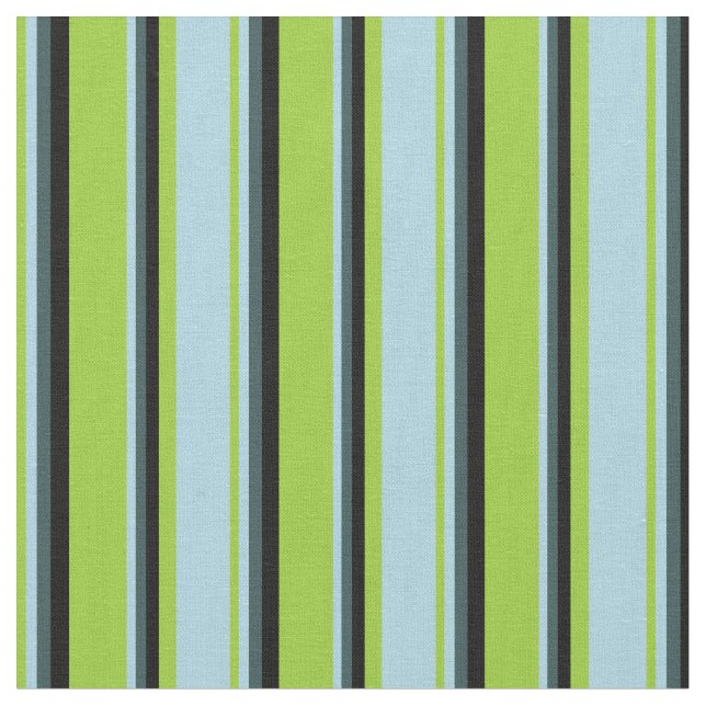 Green, Light Blue, Dark Slate Gray, and Black Fabric (Close Up)