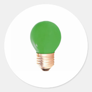 GREEN LIGHT CLASSIC ROUND STICKER