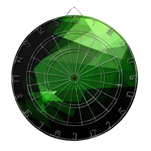 Green light crystal graphic design dart board