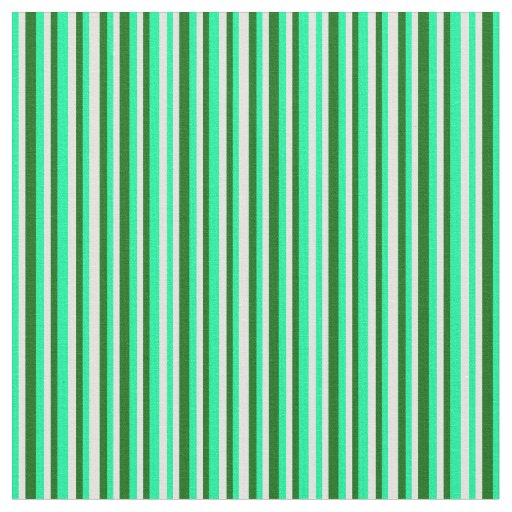 Green, Light Cyan, and Dark Green Striped Pattern Fabric