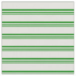 [ Thumbnail: Green & Light Cyan Pattern Fabric ]