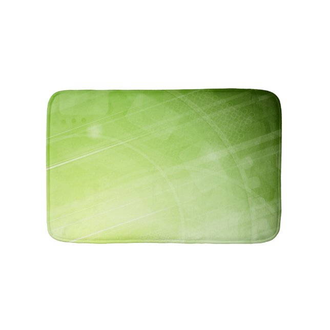 Green light design in hi-tech style bath mat (Front)