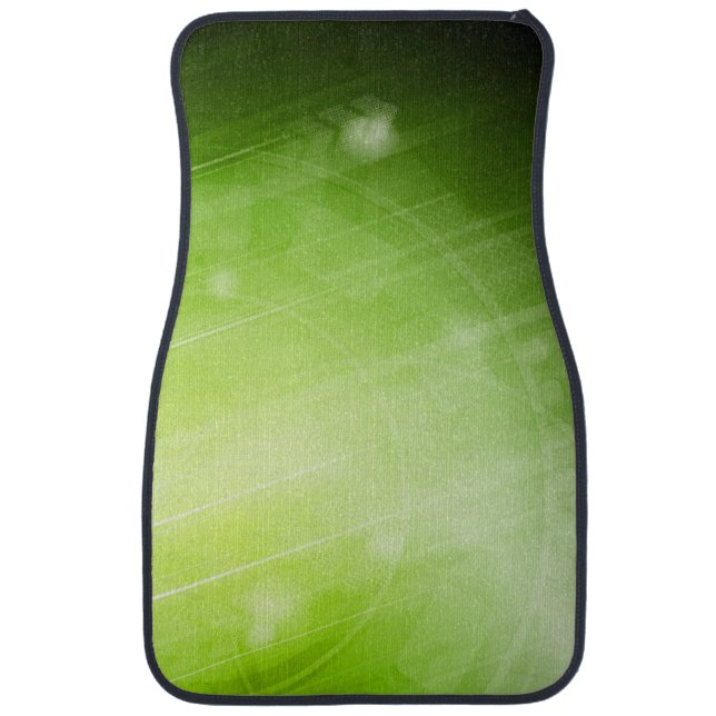 Green light design in hi-tech style car mat (Front)