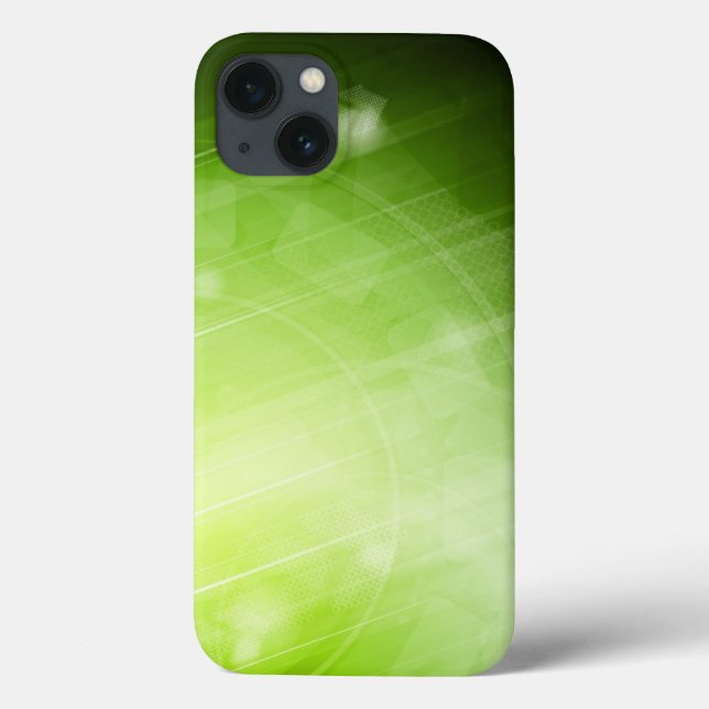 Green light design in hi-tech style Case-Mate iPhone case (Back)