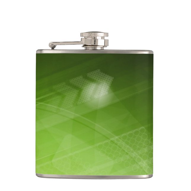Green light design in hi-tech style flask (Front)