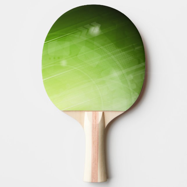 Green light design in hi-tech style ping pong paddle (Front)