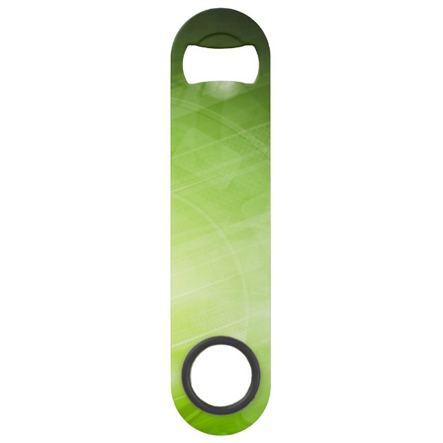 Green light design in hi-tech style speed bottle opener (Front)