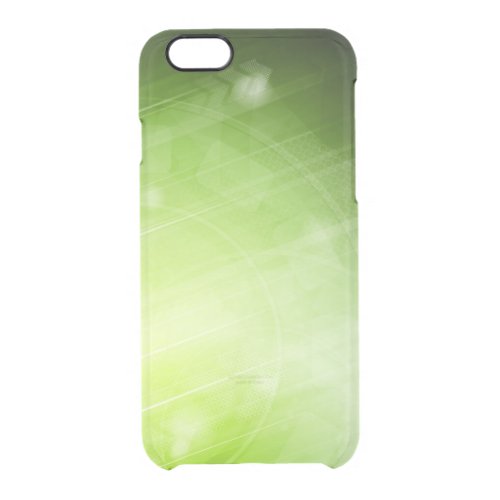 Green light design in hi_tech style clear iPhone 66S case