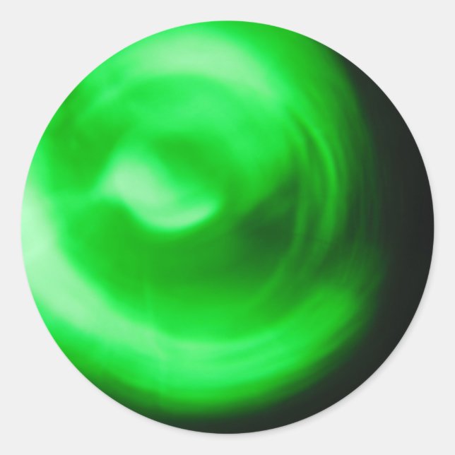 Green Light Go! Good Job! Student Reward Classic Round Sticker (Front)