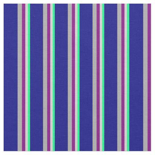 Green, Light Gray, Purple, Dark Grey, and Blue Fabric