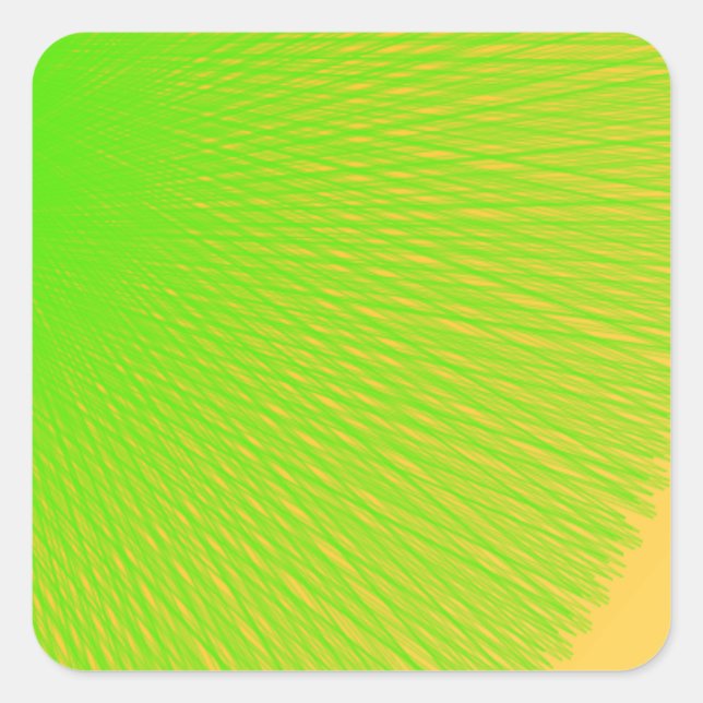 green light  green color shine upon you square sticker (Front)