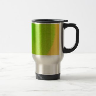 green light  green color shine upon you travel mug