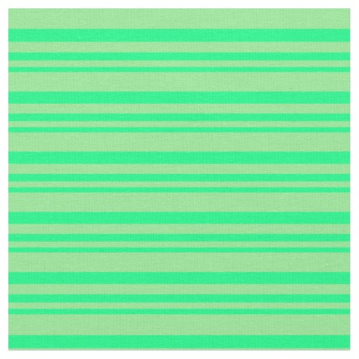 Green & Light Green Colored Striped Pattern Fabric