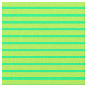 Green & Light Green Lines/Stripes Pattern Fabric