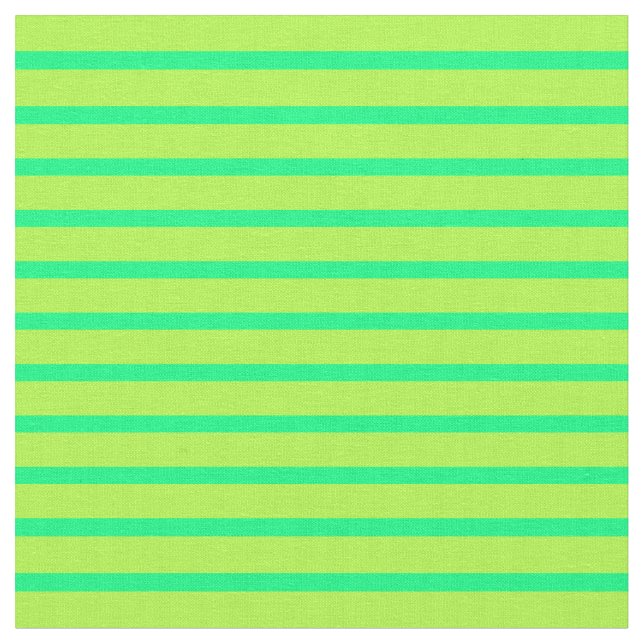 Green & Light Green Lines/Stripes Pattern Fabric (Close Up)
