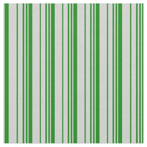 Green & Light Grey Lined Pattern Fabric