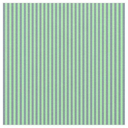 Green & Light Slate Gray Lines Fabric