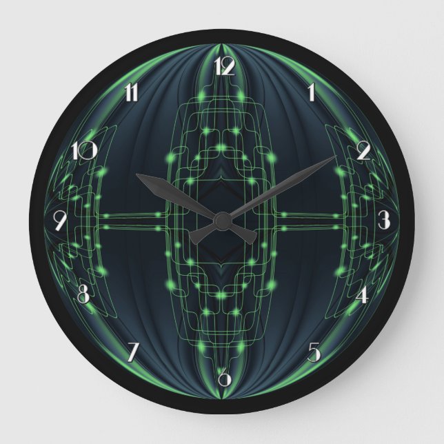 Green Light Technology Wall Clock (Front)