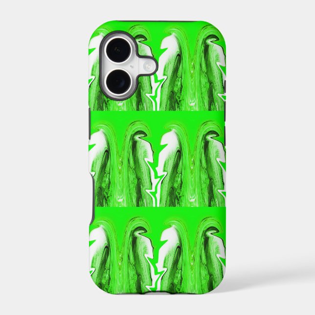 Green lightning iphone case (Back)
