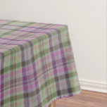 Green, lilac classic tartan.  tablecloth