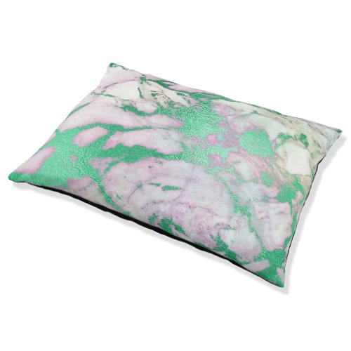GREEN LILAC MARBLE INSPIRED PET BED PILLOW