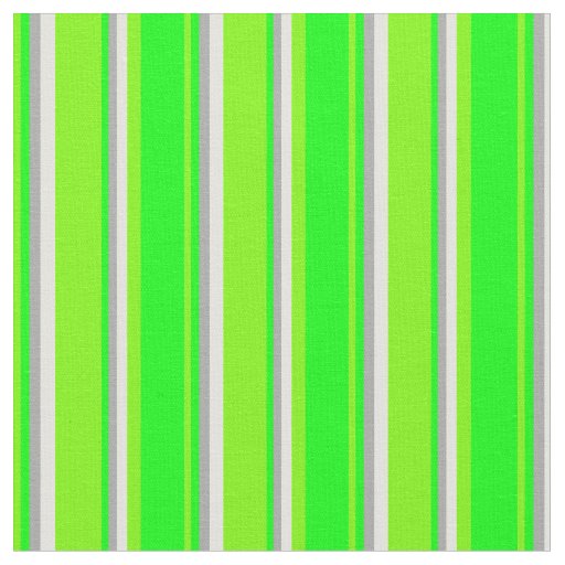 Green, Lime, Dark Gray, and Light Yellow Pattern Fabric