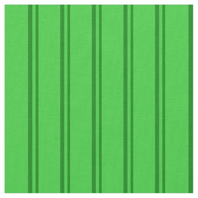 Green & Lime Green Stripes Pattern Fabric (Close Up)