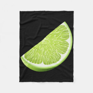 Green Lime Halloween Costume Group Funny Lime Slic Fleece Blanket