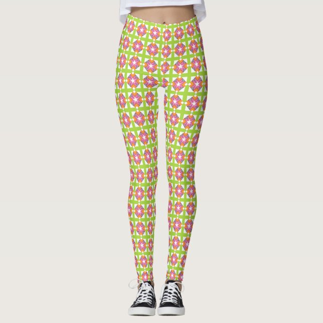 green lime  leggings (Front)