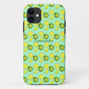 Green Lime Pattern iPhone 11 Case