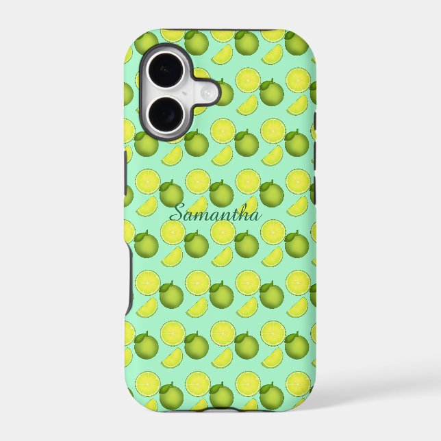 Green Lime Pattern Iphone Case (Back)