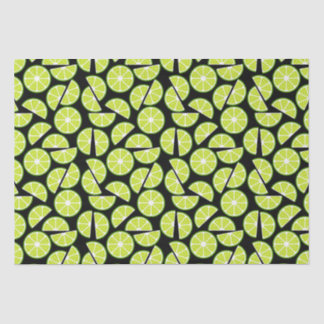 Green Lime Slice Citrus Fruit Tissue Paper