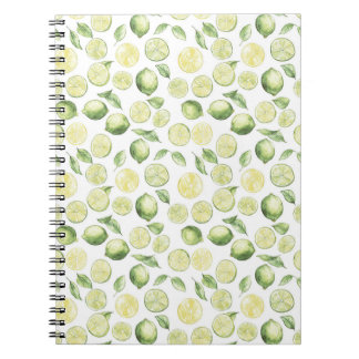 Green Limes Leaves Fruit Notebook